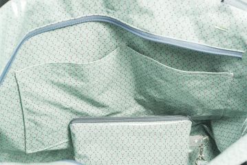 Strandtasche aus Wachstuch Badetasche