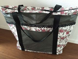 Strandtasche aus Wachstuch Badetasche