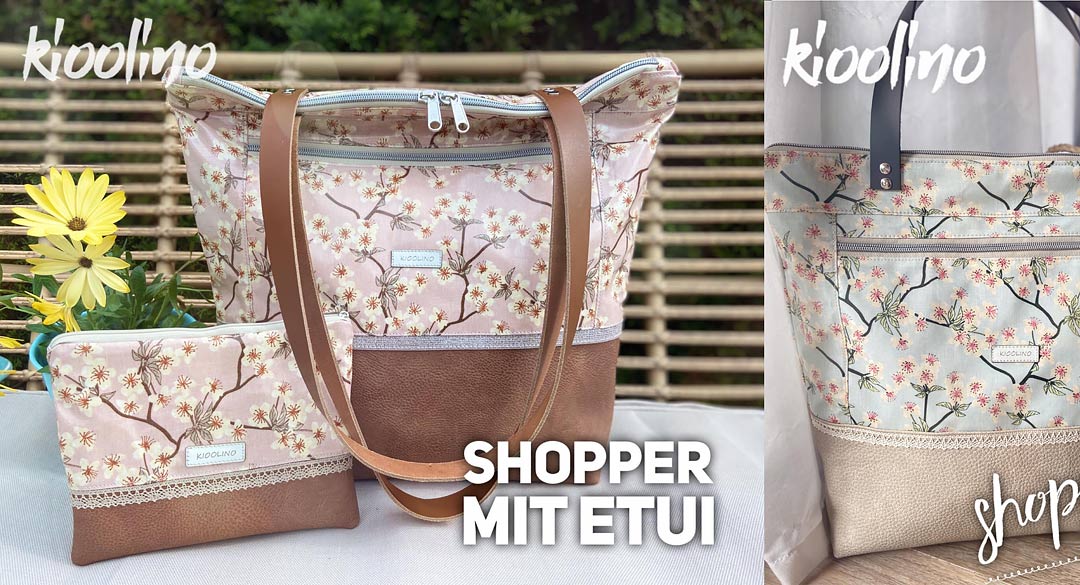 Tasche aus Wachstuch zum Einkaufen